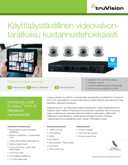 Uudet TVN10-paketit - UTC Fire & Security Suomi Oy