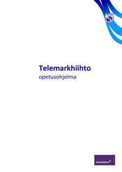 Telemarkhiihto - Suomen Hiihdonopettajat ry