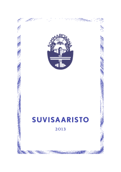 Vuosikirja 2013 - Sommarö
