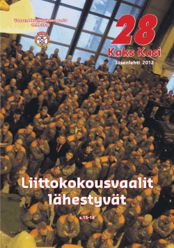 lehti 2012 - Vaasan metallityöväen ammattiosasto 28