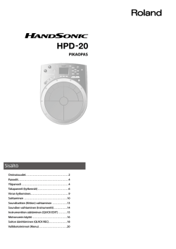 HPD-20 Suomenkielinen pikaopas