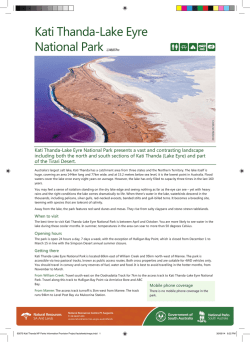 Kati Thanda-Lake Eyre National Park brochure