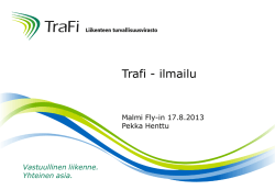 Trafi - ilmailu - Helsinki Fly In
