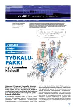 TYÖKALU- PAKKI - Pirkanmaan Yrityskummit ry
