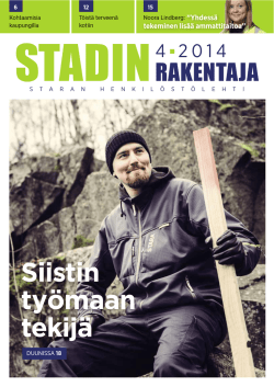 Staran henkilöstölehti 4/2014 - Mielenrauha Koulutuspalvelut Oy