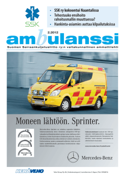 Ambulanssilehti 02/12 - Suomen Sairaankuljetusliitto