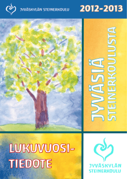 LUKUVUOSI- TIEDOTE - Jyväskylän Steinerkoulu