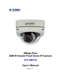 2Mega-Pixel 20M IR Vandal Proof Dome IP Camera ICA
