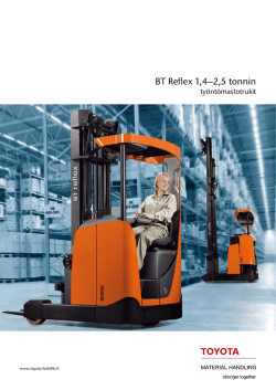 BT Reflex 1,4–2,5 tonnin - Toyota Material Handling Finland Oy