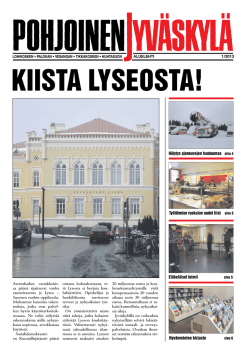 Pohjoinen Jyväskylä 1/2013 - Lohikosken Sosialidemokraatit