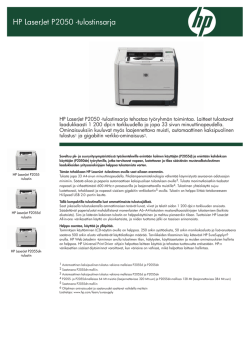 HP LaserJet P2050 -tulostinsarja