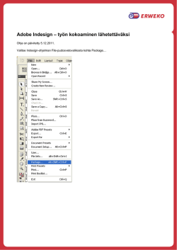 InDesign linkitettyjen tiedostojen automaattinen kerääminen (pdf)