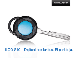 iLOQ S10 – Digitaalinen lukitus. Ei paristoja.