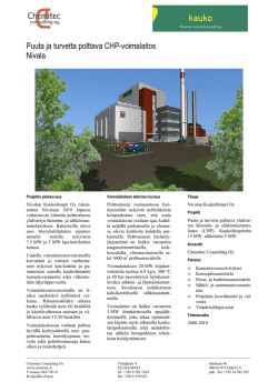 Nivalan Kaukolämpö Oy - CHP voimalaitos 5/15 MW