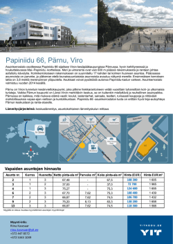 Papiniidu 66, Pärnu, Viro - kaikki tiedot