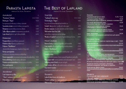 Parasta Lapista The Best of Lapland