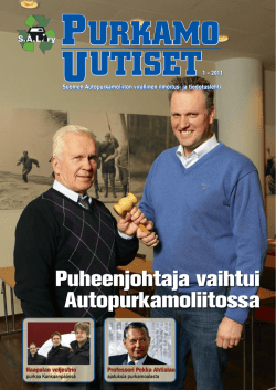 tästä - Suomen Autopurkamoliitto