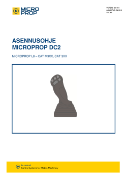 ASENNUSOHJE MICROPROP DC2