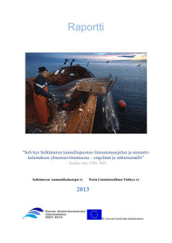 Raportti Selkämeren kansallispuiston linnustonsuojelun ja