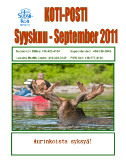 9 Syyskuu - September 2011.pdf - Suomi-Koti