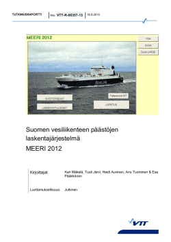 Suomen vesiliikenteen päästöjen laskentajärjestelmä - Lipasto