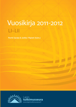 2011-2012 Lapin tutkimusseura vuosikirja LI