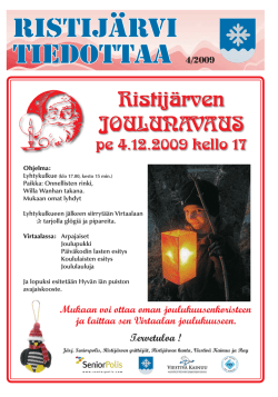 Tiedottaa 4/2009 - Ristijärven kunta