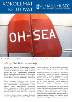 5/2013: OH-SEA:n sivuvakaaja