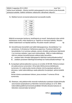MAA6.3 2012 Koe ja ratkaisut välivaiheineen (PDF
