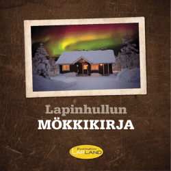 MÖKKIKIRJA - Destination Lapland