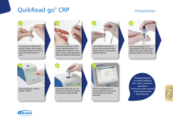 QuikRead go® CRP - Orion Diagnostica