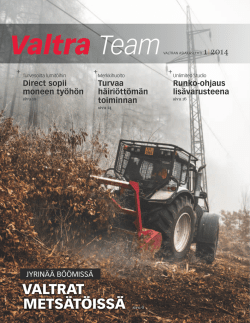 Valtra Team 1/2014