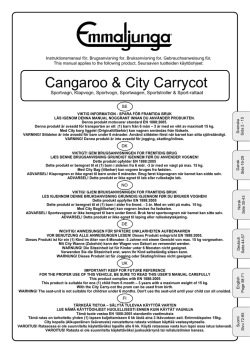 Cangaroo & City Carrycot