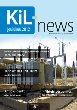 joulukuu 2012 - KiL Yhtiöt OY