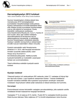 PDF-tiedostosta - Suomen herpetologinen yhdistys ry