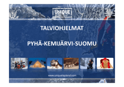 talviohjelmat pyhä kemijärvi suomu pyhä-kemijärvi-suomu