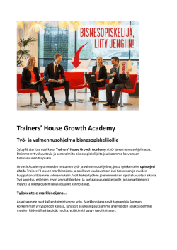 Trainers` House Growth Academy Työ- ja