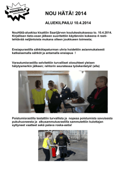 tulokset vuoden 2014 Nou Hätä -aluekilpailusta - Keski