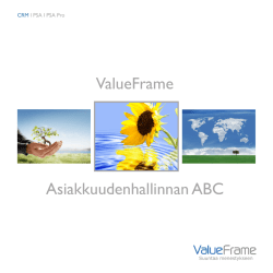 ValueFrame CRM ABC esite