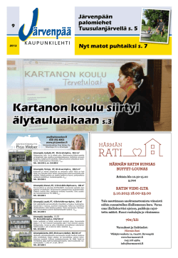 Järvenpää-lehti 09/2013