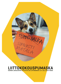 Liittokokouspumaska (PDF) - Suomen Lukiolaisten Liitto