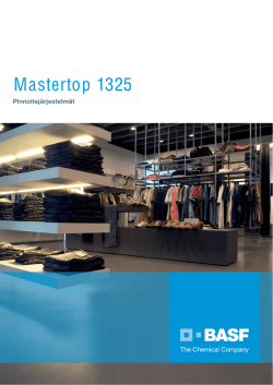 Mastertop 1325, Pinnoitejärjestelmät