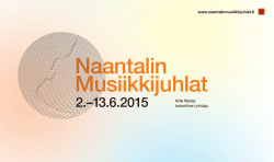 Esite 2015 - Naantalin musiikkijuhlat