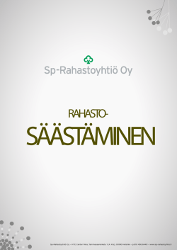 RAHASTO- - Sp-Rahastoyhtiö Oy