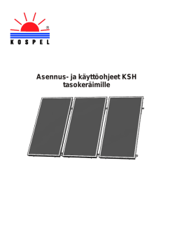 KSH-2.0 aurinkokeräimet