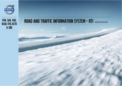 road and traffic information system - rti l:7 :9>i>dc - ESD