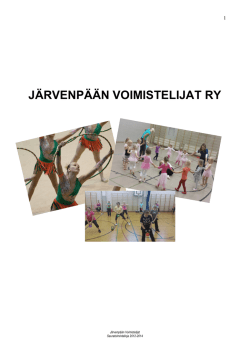 Seuratoimintalinja 2014.pdf - Järvenpään Voimistelijat ry