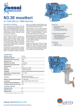 N3.30 moottori - Nanni Industries
