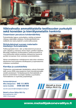 Väkivahvalla ammattitaidolla teollisuuden purkutyöt sekä koneiden