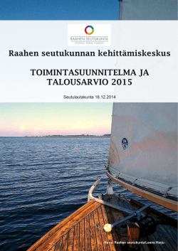 ToiminTasuunniTelma ja TalousaRvio 2015
